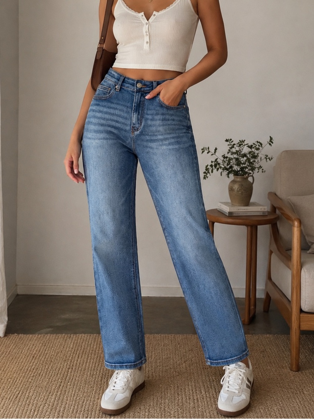 DISCLOSURE Light Wash High Rise Straight Leg Denim Jeans Size 29
